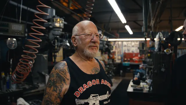 Mel Bernstein, known as the Dragon Man, at his Dragonland USA store in Colorado Springs.