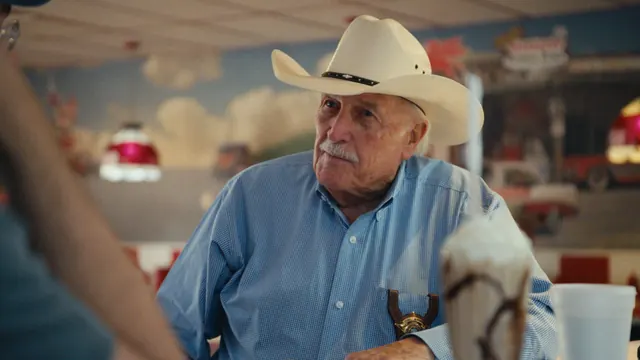 Sheriff Parnell McNamara of McLennan County, Texas, in Kim’s diner in Waco.