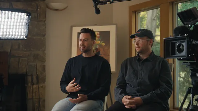 Tommy and Josh interviewing in Washington, DC.